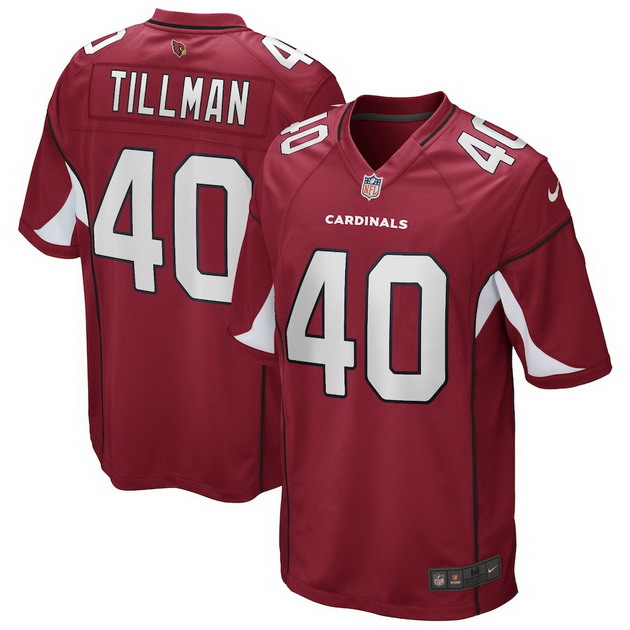 mens nike pat tillman cardinal arizona cardinals game retired player jersey